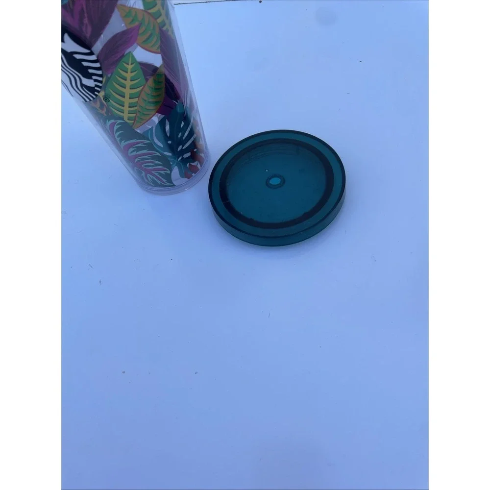 Starbucks 2017 Metallic Tropical Leaves Aloha Jungle Tumbler Venti 24oz-No Straw